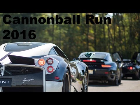 Cannonball Run 2016 (Pagani, Lamborghini, Ferrari, Rolls Royce...)