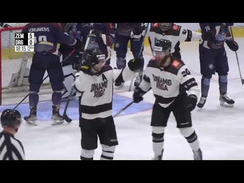 Optibet Hokeja līga. HK Zemgale/LLU -  Dinamo Rīga.  Spēles labākie momenti. (15.03.2023.)
