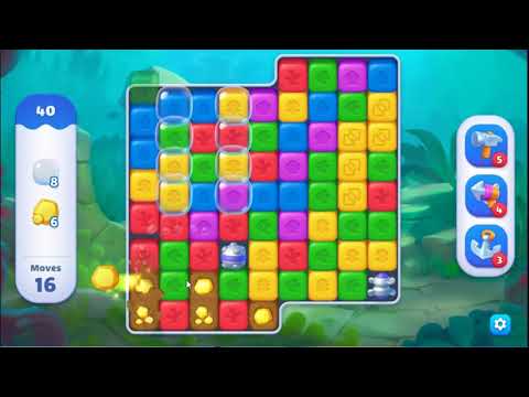 Fishdom Blast Level 40 - NO BOOSTERS GAMEPLAY 🐠 | SKILLGAMING ✔️