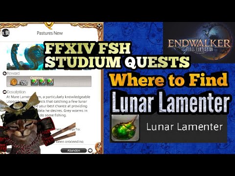 Where to Find Lunar Lamenter Fish for lvl 90 FSH Studium Delivery Pastures New FFXIV Endwalker