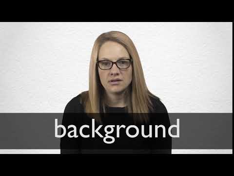Background Synonyms | Collins English Thesaurus