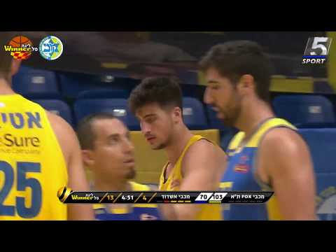 Highlights: Maccabi FOX Tel Aviv - Maccabi Ashdod 114:82
