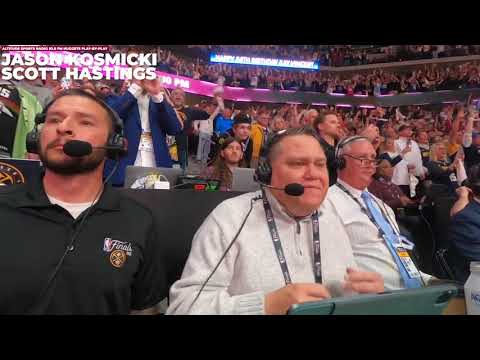 EMOTIONAL LOOK at Denver Nuggets Announcers Watching Denver WIN THE FIRST NBA TITLE #nba #nbafinals