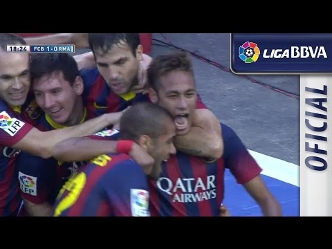 Gol de Neymar (1-0) en el FC Barcelona - Real Madrid - HD