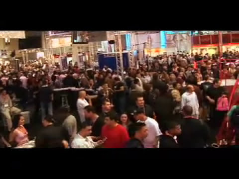 Naked Ambition trailer frame of AVN Awards stage and audience watching a performance