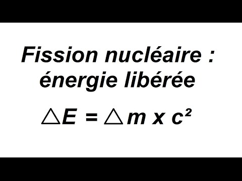 Energie libérée par une réaction nucléaire (fission nucléaire)