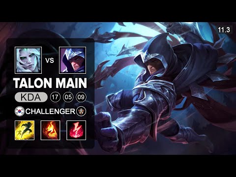 Talon Mid vs Viego - KR Challenger Patch 11.3