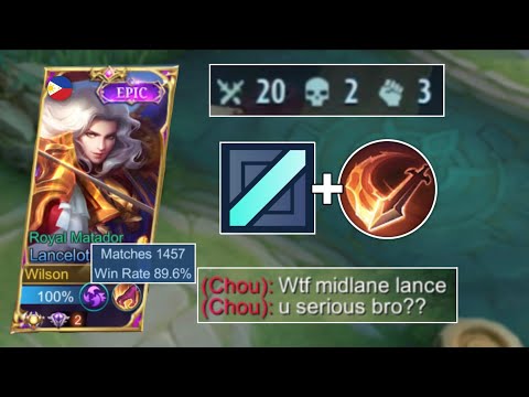 MIDLANE LANCELOT is Better Than JUNGLE?? | Easy Win!! ( please try )