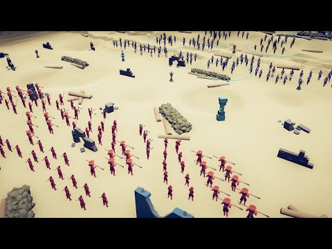 120x SAMURAI vs 120x WW1 FRENCH ARMY - Totally Accurate Battle Simulator | TABS