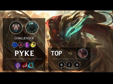 Pyke Top vs Malphite - EUW Challenger Patch 10.13