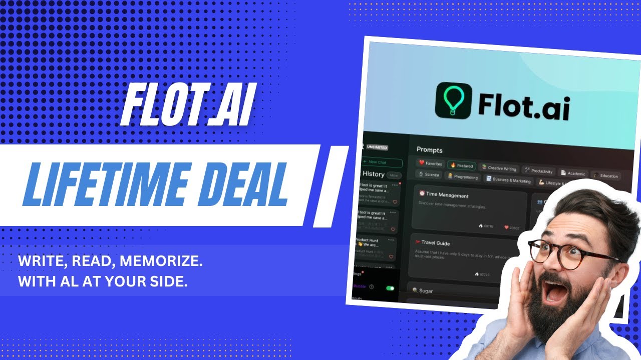 Write, Read, Memorize With Flot AI Al Tools | Lifetime Deal