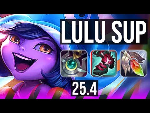 LULU & Corki vs YUUMI & Ezreal (SUP) | KR Master | 25.4