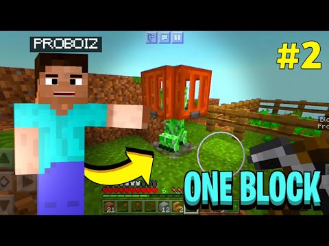ProBoiz 95 - I Made a Trap for Mobs in One Block Survival Minecraft Series #2 | Hindi Series