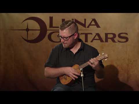 Luna Flamed Acacia Soprano Uke w/Gigbag image 6