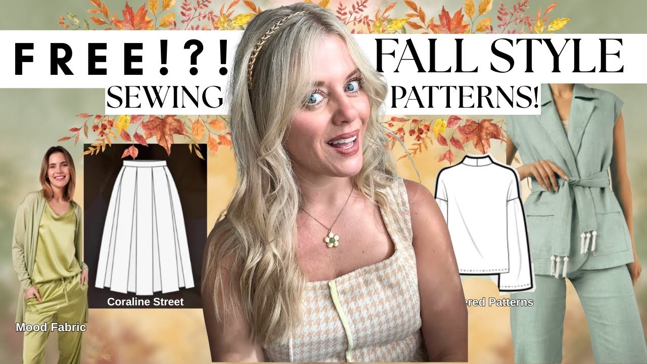 11 FREE Fall Sewing Patterns | Timeless Styles | Beginner Friendly Pdf Patterns #fallsewing #sew