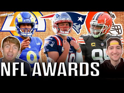 NFL Awards: Drake Maye or Matthew Stafford for MVP? JSN or Puka for OPOY? | Nerd Sesh