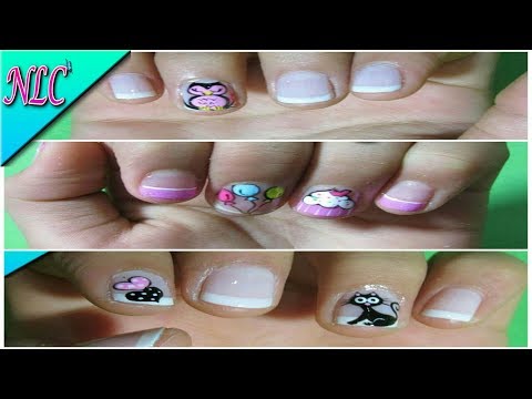 3 DISEÑOS DE UÑAS PARA NIÑAS FÁCIL DE HACER♥ – COMO HACER DISEÑOS PARA NIÑAS  – NLC