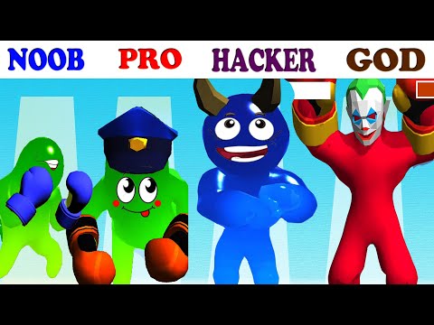 NOOB vs PRO vs HACKER vs GOD in Blob N Giant vs Jelly Runner 3D Gameplay - Part God