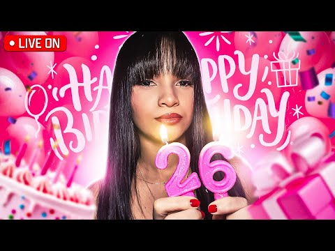 🎉UM BRINDE AOS 26 - LIVE ESPECIAL DE ANIVERSÁRIO VEM COMEMORAR COMIGO🥳🎂