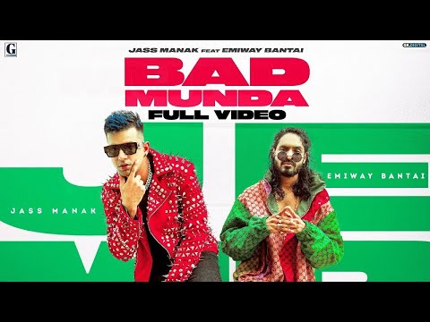 Bad Munda Full Video Song Jass Manak | Emiway Bantai | Bad Munda Jass Manak Song 4k
