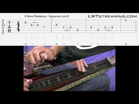 Scale Patterns - Open D - Lap Steel, Dobro, or Weissenborn