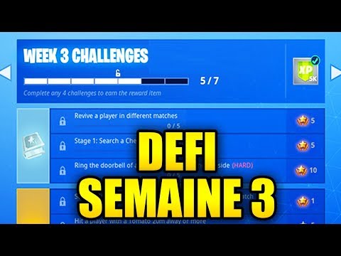 liste des defis saison 6 de la semaine 3 astuce et guide sur fortnite battle royale - defi semaine 3 saison 5 fortnite