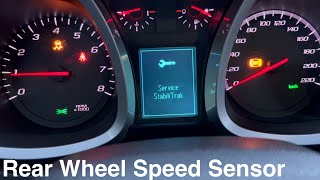 Chevy Equinox/Gmc Terrain Rear Wheel Speed Sensor Replacement (Service Stabilitrak Fix)
