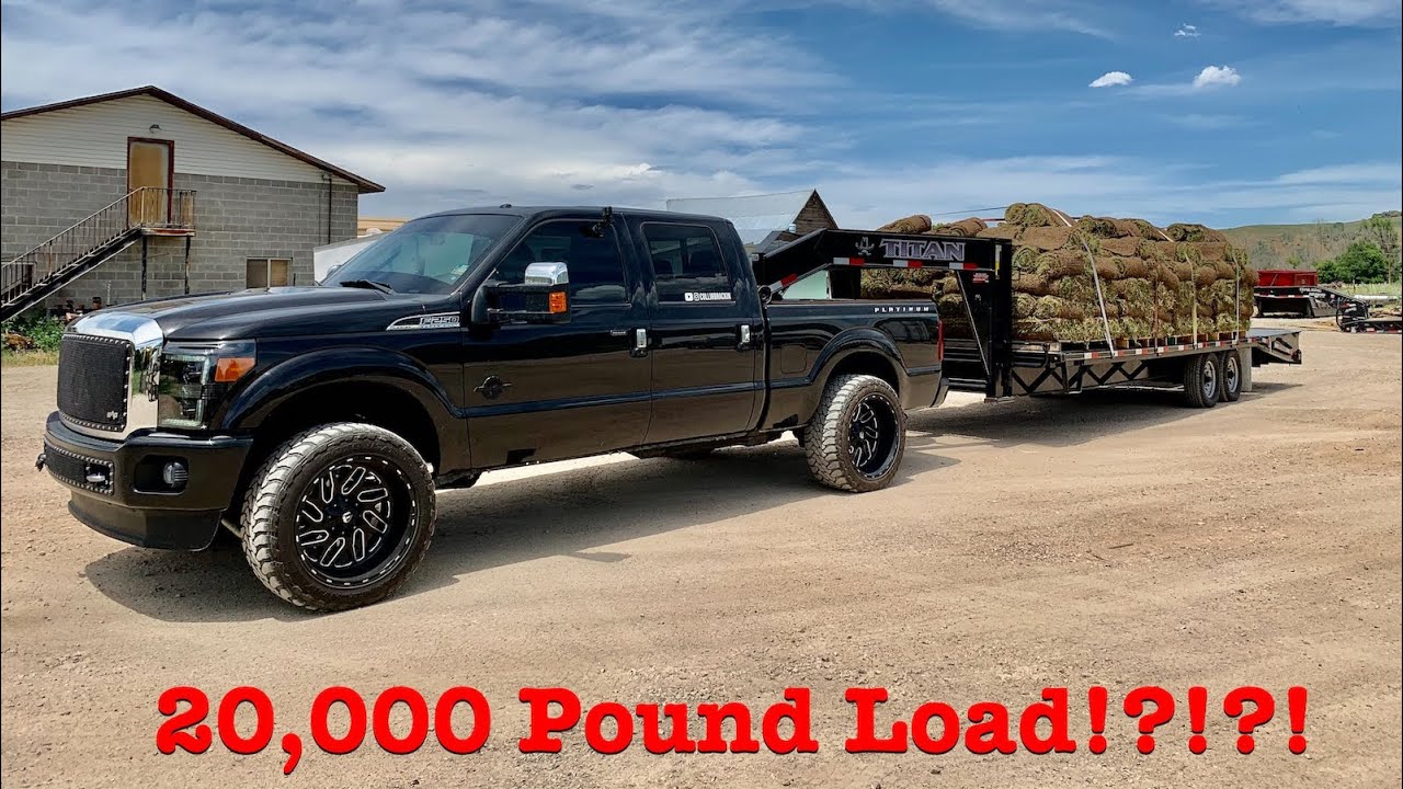 Towing 20,000 pounds with an F-250 6.7 Powerstroke! Gooseneck Custom Tuning & Air Bags