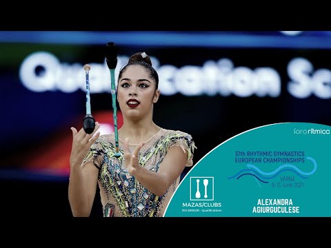 Alexandra Agiurguculese mazas / clubs) - Classification European Championship Varna 2021