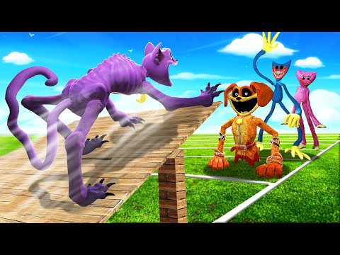 Who has the Longest Jump in POPPY PLAYTIME 3?! (Dogday, Catnap, Miss Delight)