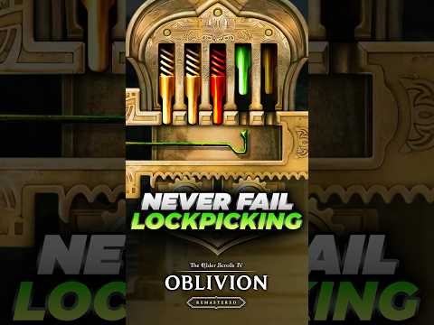 Oblivion Remastered: Lockpicking SECRET Tip 🤫 Never Fail Again!