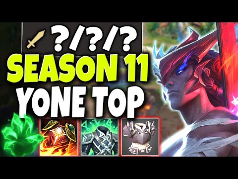 Season 11 Yone + Immortal Build = Deadliest Bear Hunter 🔥 LoL Top Yone Preseason s11 Gameplay
