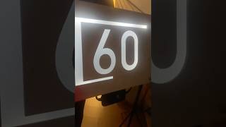 Svetelné číslo na dom LED SHAPE (220V) so súmrakovým senzorom