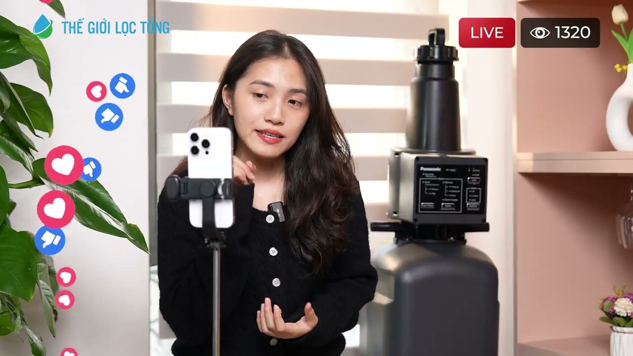 Hệ thống lọc tổng Panasonic bất ngờ xuất hiện trong livestream • Thế Giới Lọc Tổng
