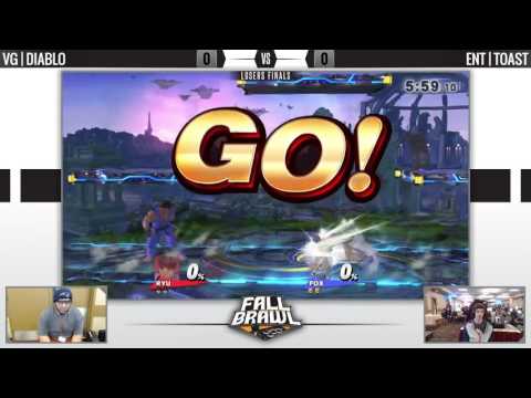 Fall Brawl 2016: VG | Diablo (Ryu) vs. ENT | Mr. Toast (Fox) - Smash 4 Losers Finals