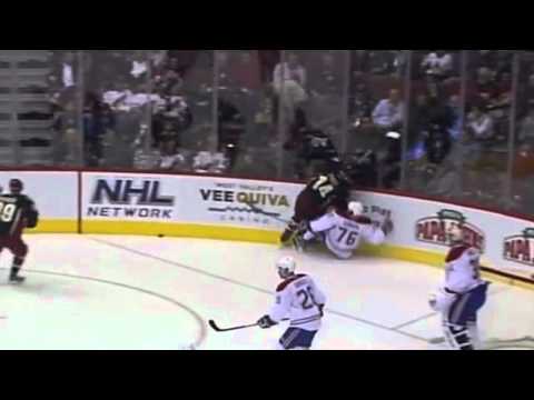 Taylor Pyatt 2 hits vs Habs