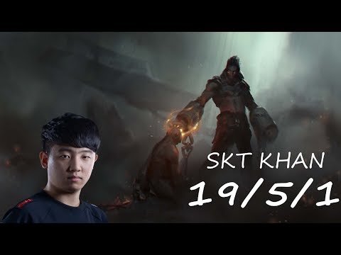 T1 Khan Stream: Khan Sylas KDA 19/5/1.