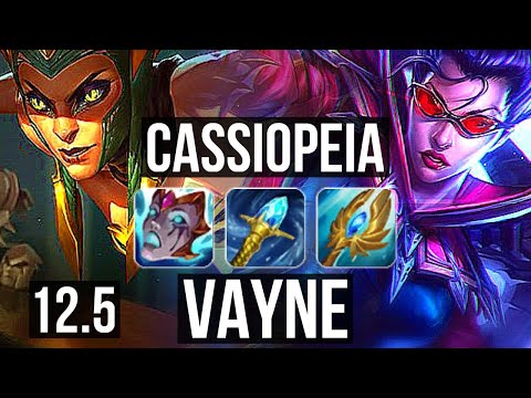 CASSIO vs VAYNE (TOP) | 7/0/7, Godlike, 300+ games | EUW Diamond | 12.5