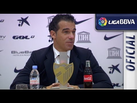 Rueda de Prensa de Luis García Plaza tras el Málaga CF (1-0) Getafe CF - HD