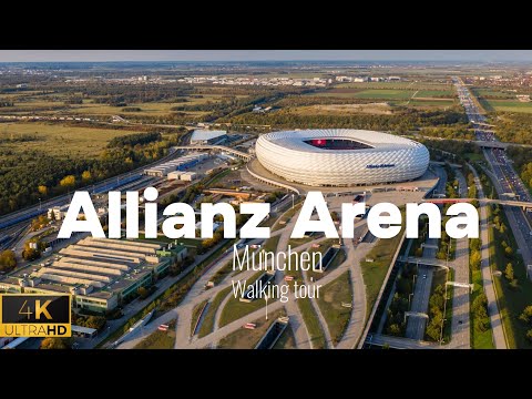 Allianz Arena, FC Bayern museum and fanshop  Germany München |4K 60fps HDR