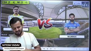 CSK vs MI Live Dream11 Prediction | Dream 11 Team of Today Match | CHE vs MI Dream11 Team | IPL 2023