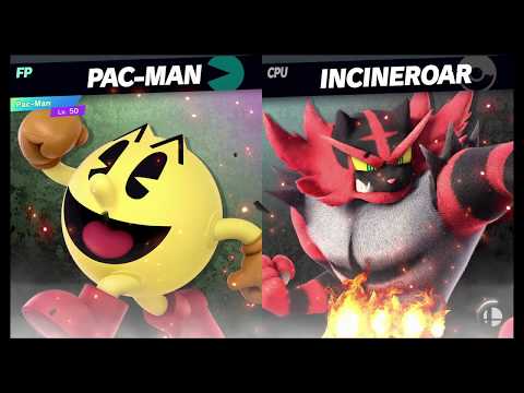 Super Smash Bros Ultimate Amiibo Fights   Request #2823 Pac Man vs Incineroar