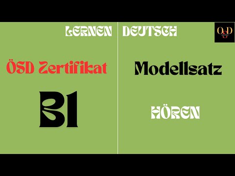ÖSD Certificate B1 | Model Set Adults – LISTENING with Solution