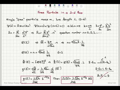Week 4-13 Single Particle in a 3-D Box