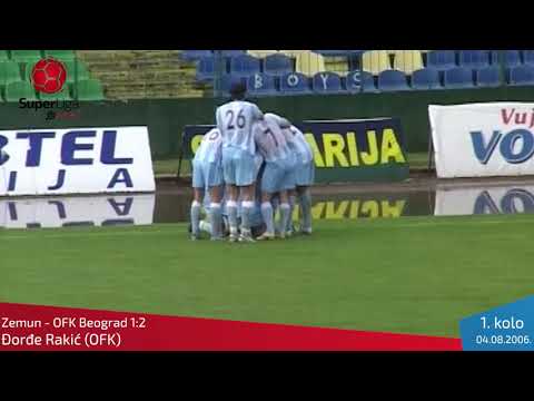 2006/07 - Đorđe Rakić - strelac prvog gola za OFK Beograd u Super ligi Srbije