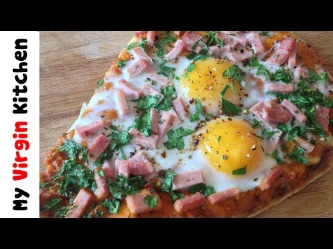 Egg & Ham Flatbread For Simon Cowell Recipe - MYVIRGINKITCHEN