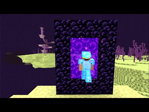 This happens when you go through a Nether portal in The End