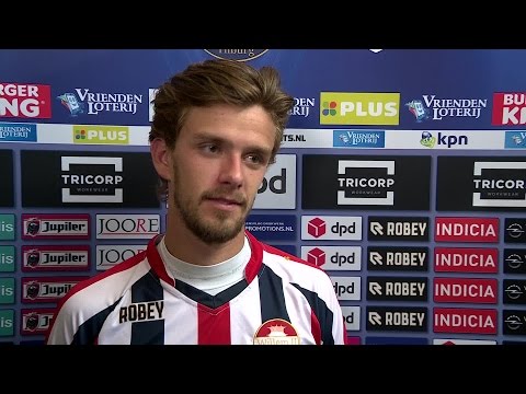 Willem II'er Lucas Andersen scoorde drie keer tegen Almere City FC