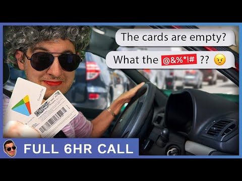Giving Scammers Empty Gift Cards (full 6 hrs)