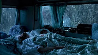 Instant Sleep in 3 Minutes with Pouring Rain and Thunder Against a Cozy Car Window All Night Long